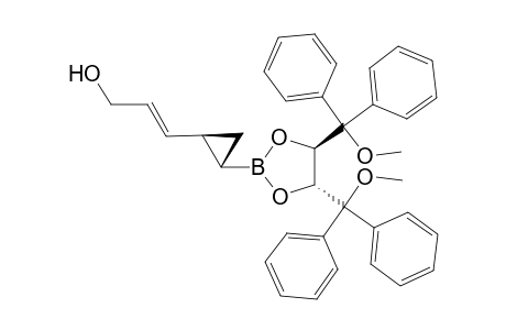 (E)-3-{(1S,2S)-2-[(4R,5R)-4,5-Bis-(methoxy-diphenyl-methyl)-[1,3,2]dioxaborolan-2-yl]-cyclopropyl}-prop-2-en-1-ol