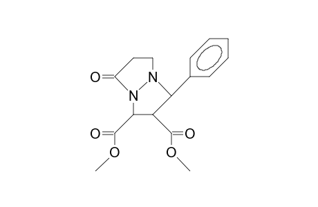 1,cis-2-Bis(methoxycarbonyl)-7-oxo-3-cis-phenyl-perhydro-pyrazolo(1,2-A)pyrazole