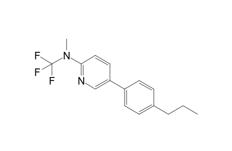 2-[Methyl(trifluoromethyl)amino]-5-(4-propylphenyl)pyridine