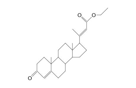 3-Keto-23-norchola-4,20(22)(E)-dien-24-oic acid, ethyl ester