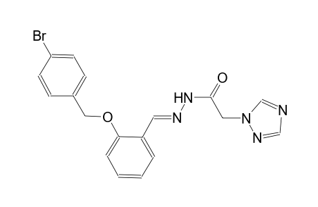 N'-((E)-{2-[(4-bromobenzyl)oxy]phenyl}methylidene)-2-(1H-1,2,4-triazol-1-yl)acetohydrazide