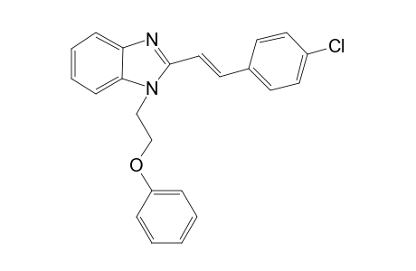 2-[(E)-2-(4-chlorophenyl)ethenyl]-1-(2-phenoxyethyl)-1H-benzimidazole