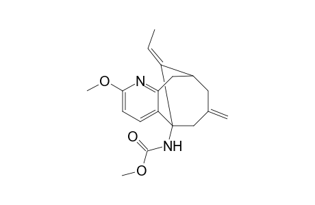(11E)-(+-)-[11-Ethylidene-7,8,9,10-tetrahydro-2-methoxy-7-methylene-5,9-mathanocycloocta[b]pyridine-5(6H)-yl]carbamic Acid Methyl Ester