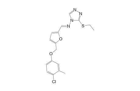 N-((E)-{5-[(4-chloro-3-methylphenoxy)methyl]-2-furyl}methylidene)-3-(ethylsulfanyl)-4H-1,2,4-triazol-4-amine