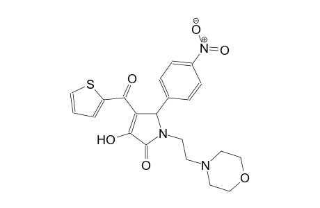 3-hydroxy-1-[2-(4-morpholinyl)ethyl]-5-(4-nitrophenyl)-4-(2-thienylcarbonyl)-1,5-dihydro-2H-pyrrol-2-one
