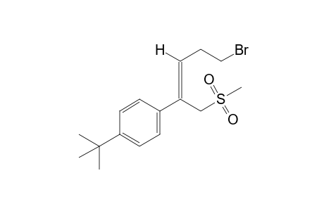 (Z)-5-bromo-2-(p-tert-butylphenyl)-2-pentenyl methyl sulfone