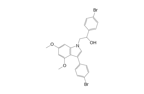 3-(4'-Bromophenyl)-1-{2-(4'-bromophenyl)-2-hydroxyethyl}-4,6-dimethoxyindole