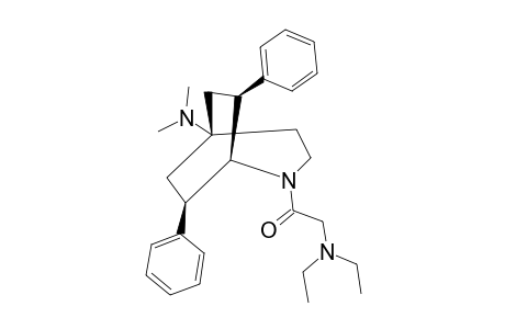 (Z)-(7RS,8RS)-(+/-)-2-DIETHYLAMINO-1-(5-DIMETHYLAMINO-7,8-DIPHENYL-2-AZABICYCLO-[3.2.2]-NON-2-YL)-ETHANONE