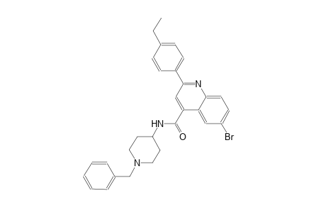 N-(1-benzyl-4-piperidinyl)-6-bromo-2-(4-ethylphenyl)-4-quinolinecarboxamide