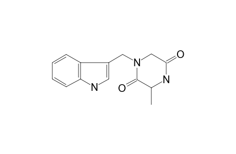 1-(1H-indol-3-ylmethyl)-3-methyl-piperazine-2,5-quinone