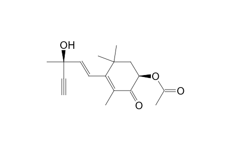 2-Cyclohexen-1-one, 6-(acetyloxy)-3-(3-hydroxy-3-methyl-1-penten-4-ynyl)-2,4,4-trimethyl- , [S-[R*,S*-(E)]]-