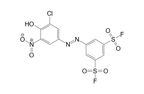 1,3-Benzenedisulfonyl difluoride, 5-[2-(3-chloro-4-hydroxy-5-nitrophenyl)diazenyl]-