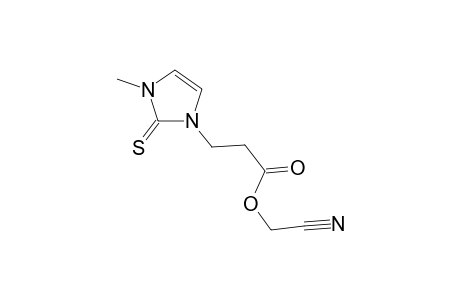 1H-imidazole-1-propanoic acid, 2,3-dihydro-3-methyl-2-thioxo-, cyanomethyl ester