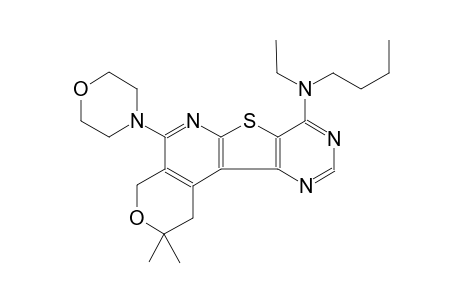 2H-pyrano[4'',3'':4',5']pyrido[3',2':4,5]thieno[3,2-d]pyrimidin-8-amine, N-butyl-N-ethyl-1,4-dihydro-2,2-dimethyl-5-(4-morpholinyl)-