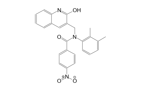 N-(2,3-dimethylphenyl)-N-[(2-hydroxy-3-quinolinyl)methyl]-4-nitrobenzamide