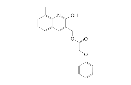 (2-hydroxy-8-methyl-3-quinolinyl)methyl phenoxyacetate