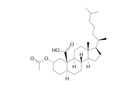 5.alpha.-Cholestan-19-oic acid, 2.alpha.-hydroxy-, acetate