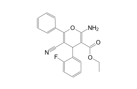 ethyl 2-amino-5-cyano-4-(2-fluorophenyl)-6-phenyl-4H-pyran-3-carboxylate
