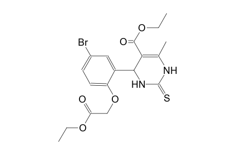 ethyl 4-[5-bromo-2-(2-ethoxy-2-oxoethoxy)phenyl]-6-methyl-2-thioxo-1,2,3,4-tetrahydro-5-pyrimidinecarboxylate