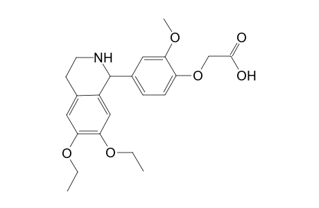 2-[4-(6,7-diethoxy-1,2,3,4-tetrahydroisoquinolin-1-yl)-2-methoxy-phenoxy]acetic acid