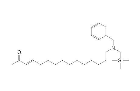 15-[N-Benzyl-N-[(trimethylsilyl)methyl]amino]-3-pentadecen-2-one