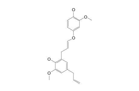 TULSINOL-G;3-(5-ALLYL-2-HYDROXY-3-METHOXYPHENYL)-1-(4-HYDROXY-3-METHOXYPHENOXY)-PROPENE