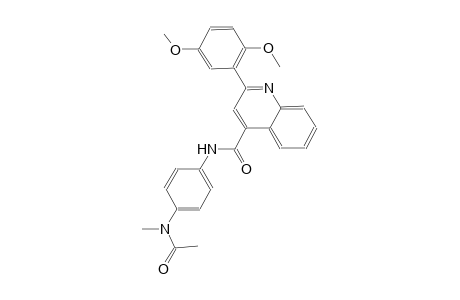 N-{4-[acetyl(methyl)amino]phenyl}-2-(2,5-dimethoxyphenyl)-4-quinolinecarboxamide