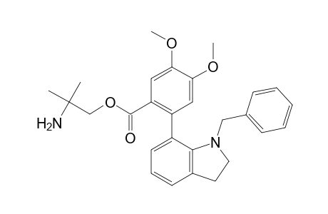 (2-amino-2-methyl-propyl) 2-(1-benzylindolin-7-yl)-4,5-dimethoxy-benzoate