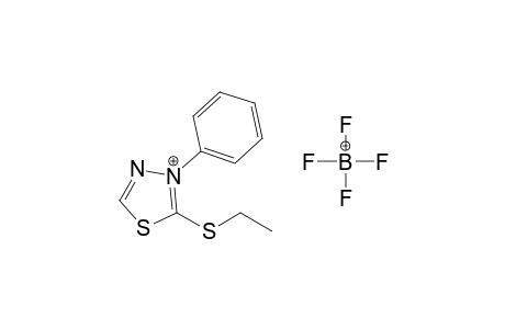 2-Ethylthio-3-phenyl-1,3,4-thiadiazolium tetrafluoroborate