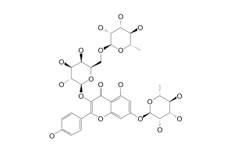 ROBININ;KAEMPFEROL-3-O-ALPHA-L-RHAMNOPYRANOSYL-(1->6)-BETA-D-GALACTOPYRANOSYL-7-O-ALPHA-L-RHAMNOPYRANOSIDE