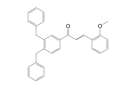1,2-Dibenzyl-4-[3-(2-methoxyphenyl)-1-oxoprop-2-en-1-yl]benzene