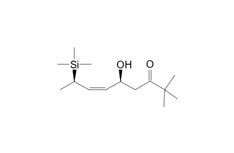 (Z,5S,8R)-2,2-dimethyl-5-oxidanyl-8-trimethylsilyl-non-6-en-3-one