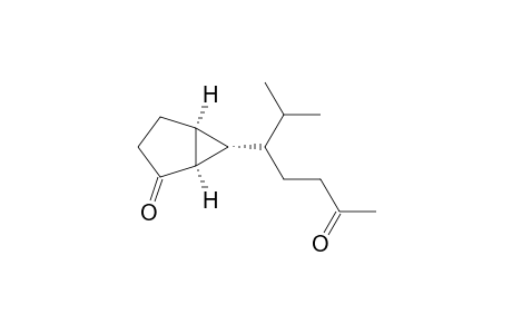 Bicyclo[3.1.0]hexan-2-one, 6-[1-(1-methylethyl)-4-oxopentyl]-, [1S-[1.alpha.,5.alpha.,6.alpha.(R*)]]-