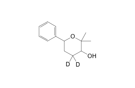 2,2-Dimethyl-6-phenyltetrahydropyran-3-ol-4,4-D2