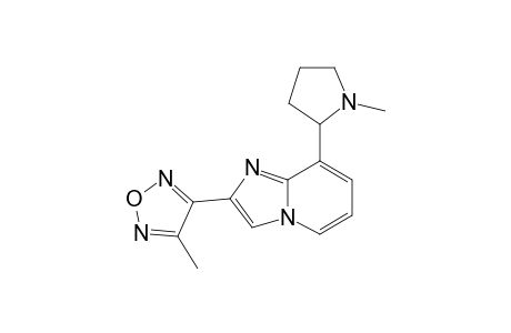 3-Methyl-4-[8-(1-methyl-2-pyrrolidinyl)-2-imidazo[1,2-a]pyridinyl]-1,2,5-oxadiazole