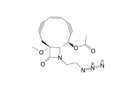 (1R*,9R*,10S*,Z)-9-Acetoxy-11-(2-azidoethyl)-1-methoxy-11-azabicyclo[8.2.0]dodec-5-ene-3,7-diyne-12-one