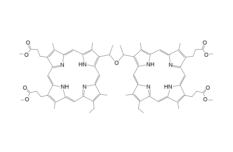 1,1'-{3,3'-Bis[8-ethyl-2,7,12,18-tetramethyl-13,17-bis(2-methoxycarbonylethyl)-21H,23H-porphyrin]}ethyl ether