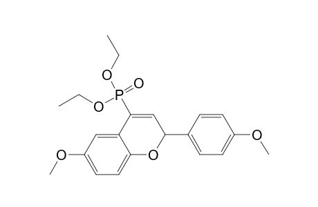 4-Diethyoxyphosphinyl-2-(anisyl)-6-methoxy-1(2H)-benzopyran