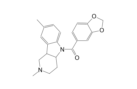 5-(1,3-benzodioxol-5-ylcarbonyl)-2,8-dimethyl-2,3,4,4a,5,9b-hexahydro-1H-pyrido[4,3-b]indole