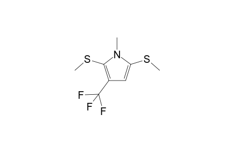 1-Methyl-2-,5-bis(methylthio)-4-(trifluoromethyl)pyrrole