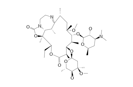 11-AMINO-9-DEOXO-11-DEOXY-9,11-N-NITRILOETHANO-6-O-METHYLERYTHROMYCIN-A-11,12-CYCLIC-CARBAMATE