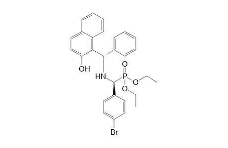 (S,S)-O,O-Diethyl-[1-(2'-hydroxynaphth-1'-yl)(phenyl)methylamino]-1-(p-bromophenyl)methylphosphonate