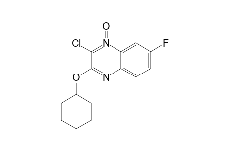 2-Chloro-3-(cyclohexyloxy)-7-fluoroquinoxaline 1-Oxide