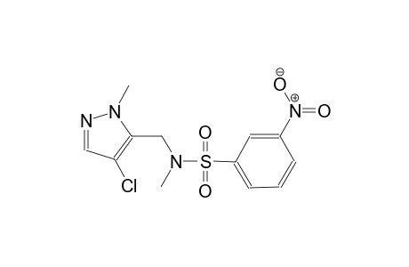 benzenesulfonamide, N-[(4-chloro-1-methyl-1H-pyrazol-5-yl)methyl]-N-methyl-3-nitro-