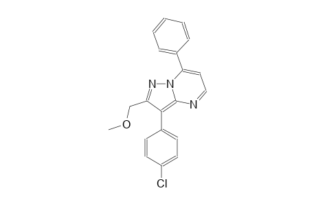 pyrazolo[1,5-a]pyrimidine, 3-(4-chlorophenyl)-2-(methoxymethyl)-7-phenyl-