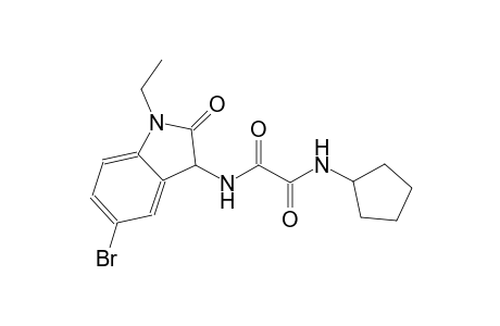 ethanediamide, N~1~-(5-bromo-1-ethyl-2,3-dihydro-2-oxo-1H-indol-3-yl)-N~2~-cyclopentyl-