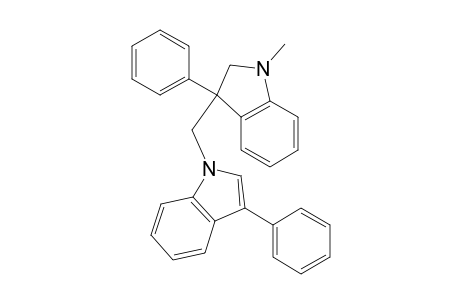 1H-Indole, 2,3-dihydro-1-methyl-3-phenyl-3-[(3-phenyl-1H-indol-1-yl)methyl]-
