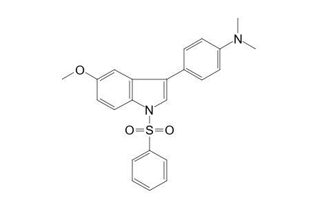 [4-(5-methoxy-1-phenylsulfonyl-indol-3-yl)phenyl]-dimethyl-amine