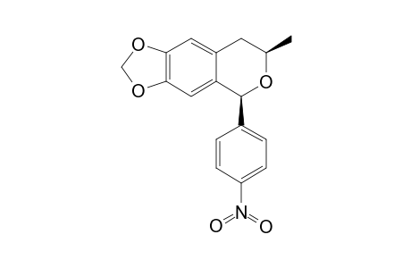 (5S,7R)-7-METHYL-5-(4-NITROPHENYL)-7,8-DIHYDRO-5H-[1,3]-DIOXOLO-[4,5-G]-ISOCHROMENE