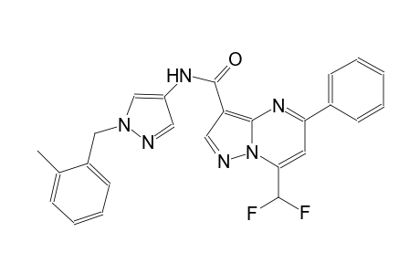 7-(difluoromethyl)-N-[1-(2-methylbenzyl)-1H-pyrazol-4-yl]-5-phenylpyrazolo[1,5-a]pyrimidine-3-carboxamide
